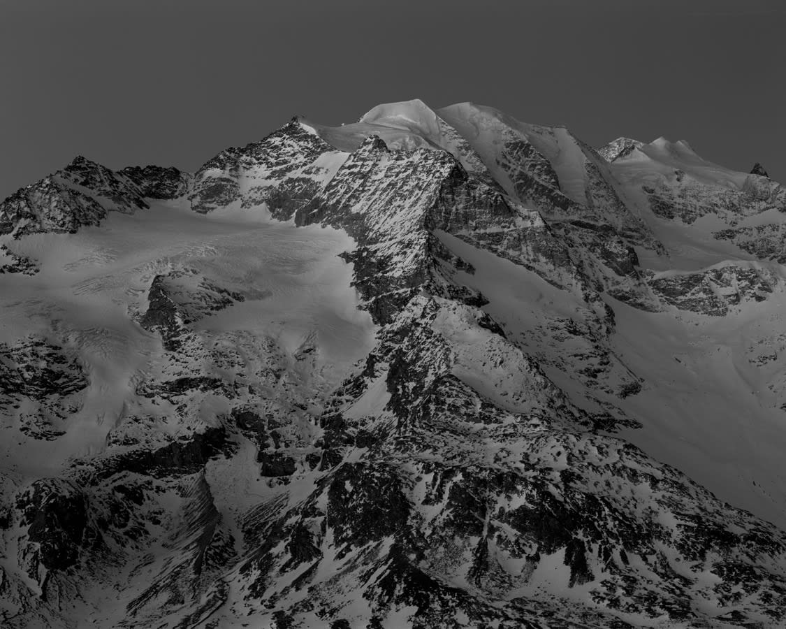 Guido Baselgia, Light Fall 66 Berninamassiv, Diptychon, 2. März 2012, 06:28 Uhr, N46°, Schweiz, 2014