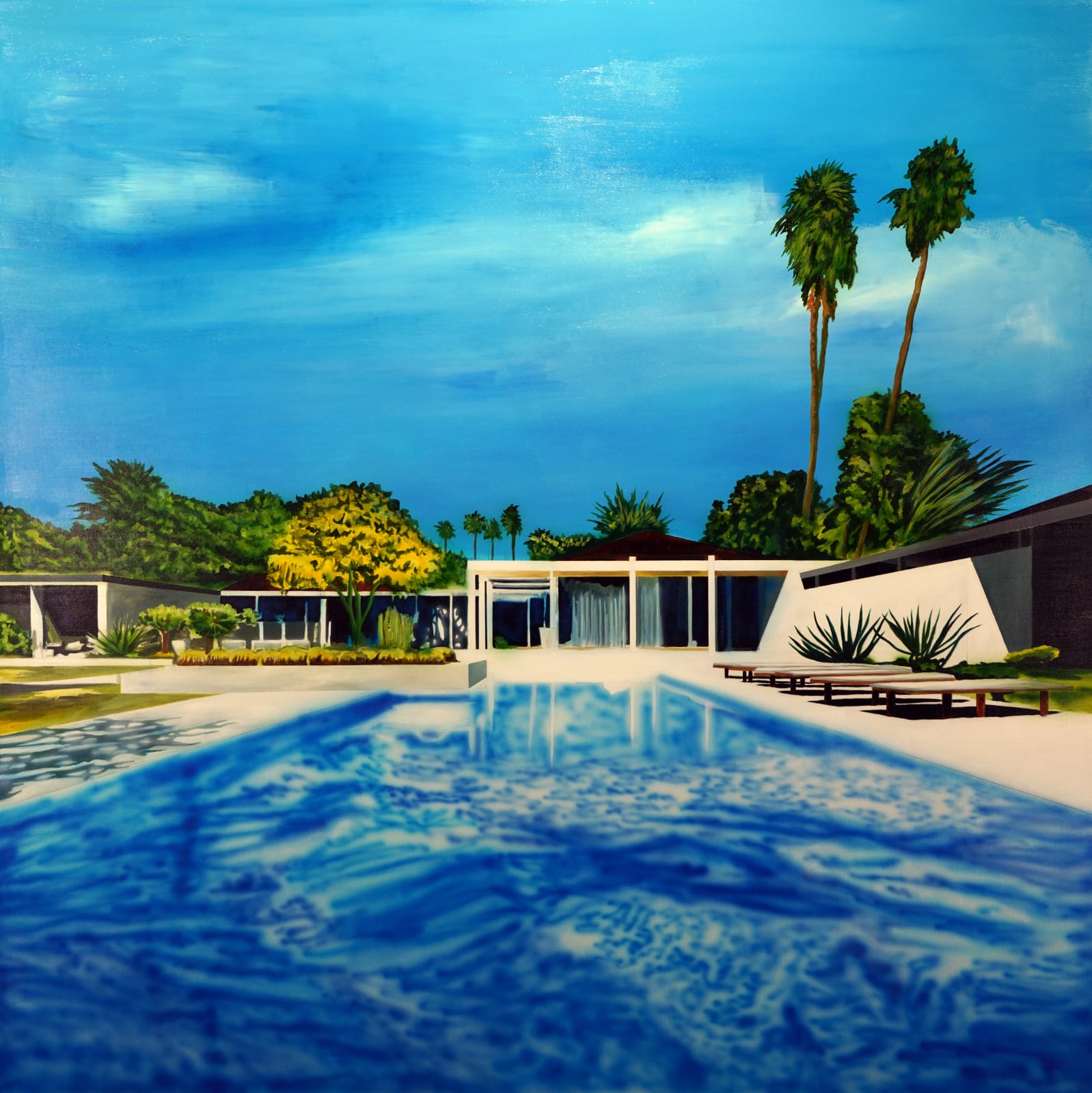 Eamon O'Kane, Palm Springs summer spring pool (Cody House), 2023