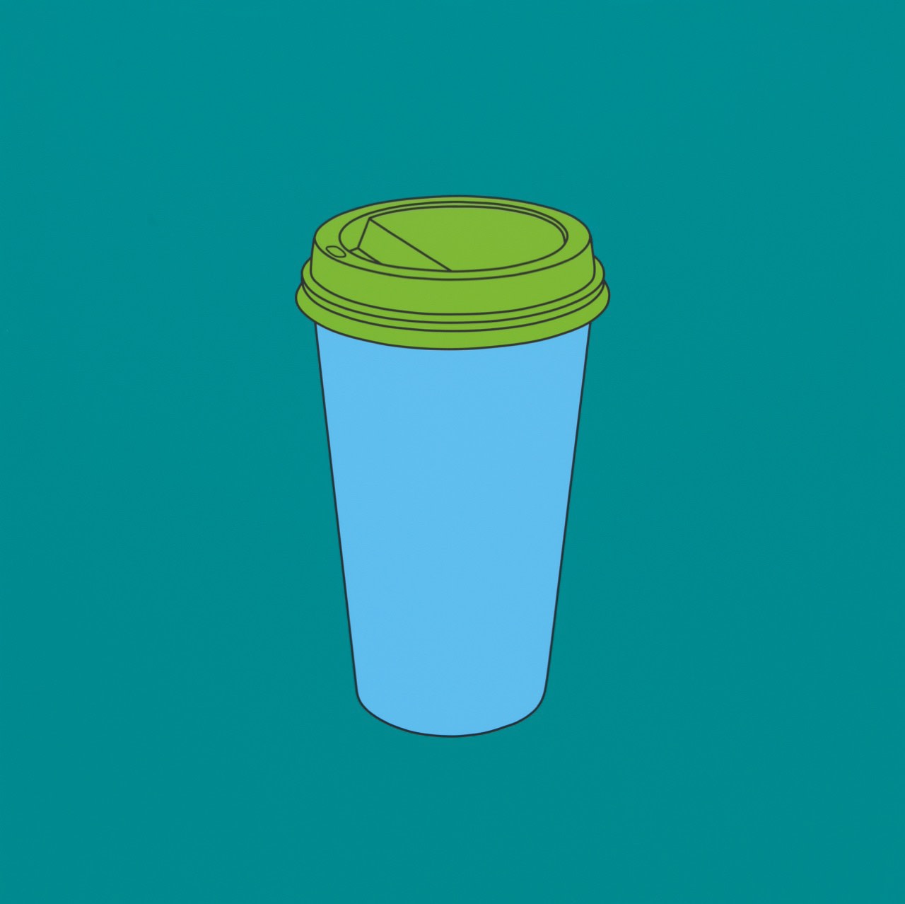 Michael Craig-Martin, Untitled (papercup) , 2014