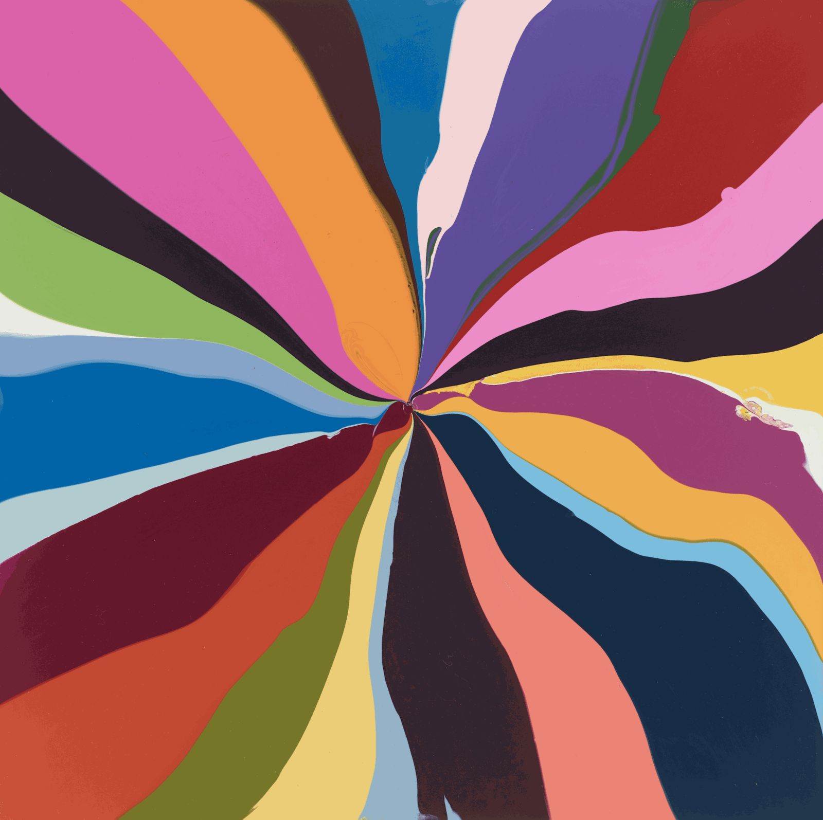 Ian Davenport, Painting with Hole in the Middle 01, 2018