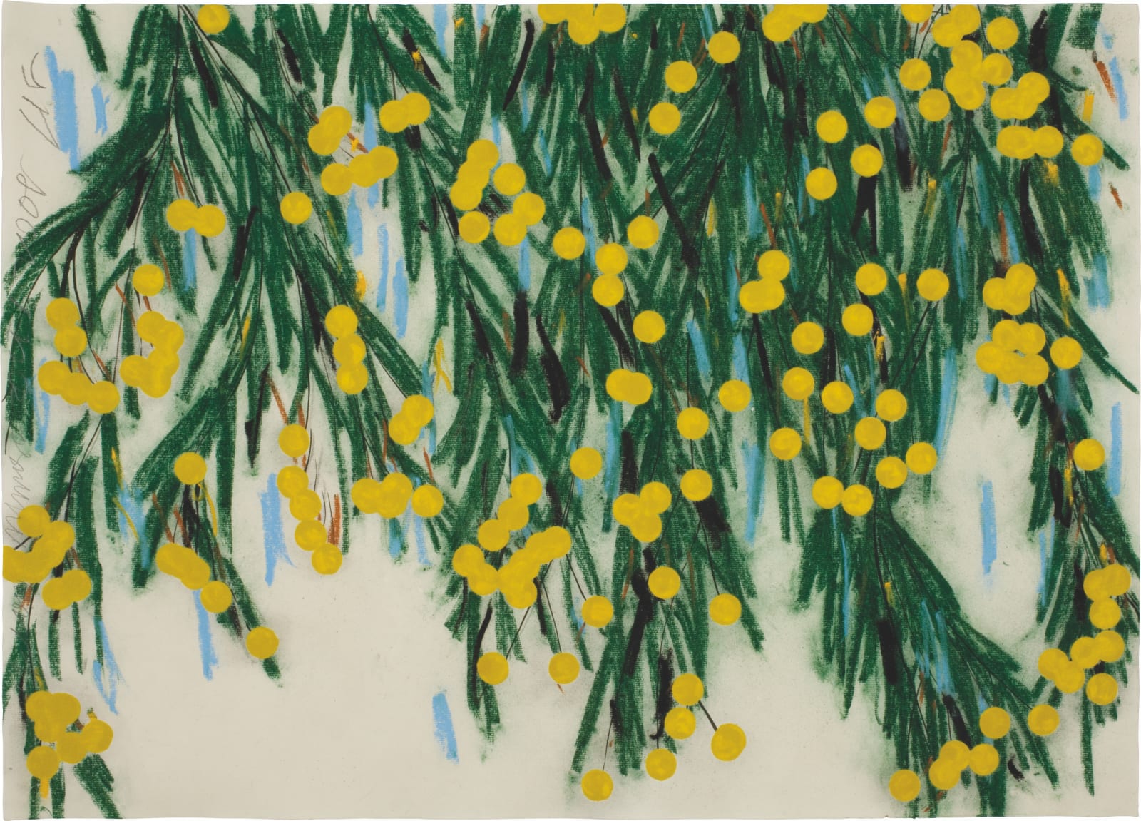 Donald Sultan, Yellow Mimosa, Oct. 1, 2009, 2009