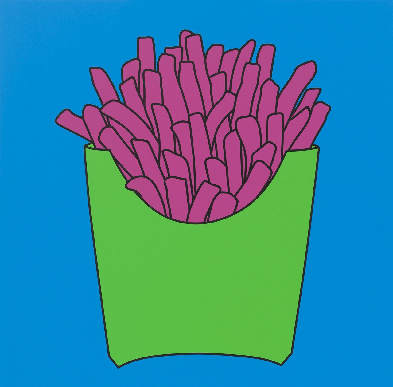 Michael Craig-Martin, Untitled (chips blue) , 2016