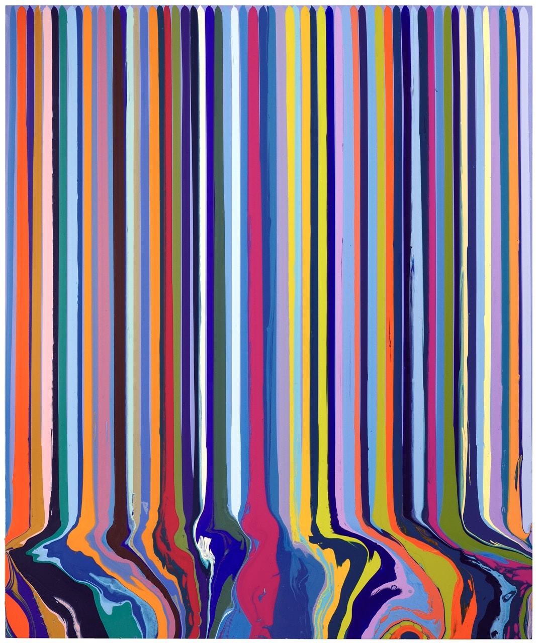 Ian Davenport, Puddle Painting: Pale Blue (after Bonnard) , 2012
