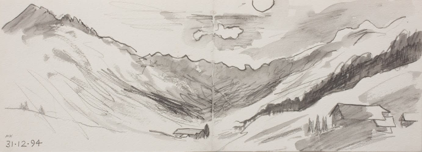 Nigel Hall, 31.12.94 Val Fex, sun, 1994
