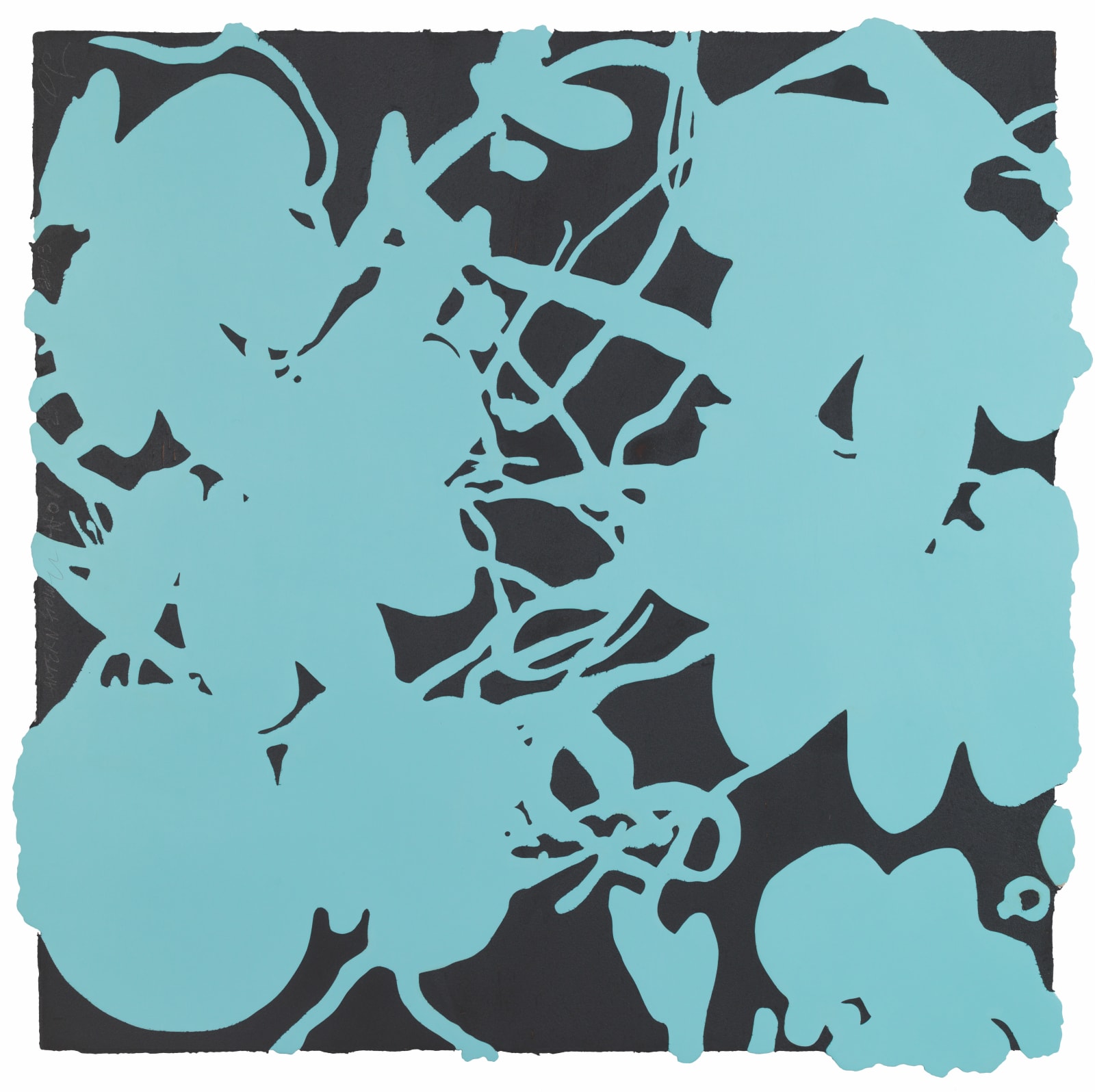 Donald Sultan, Lantern Flowers Nov 25 2013, 2013