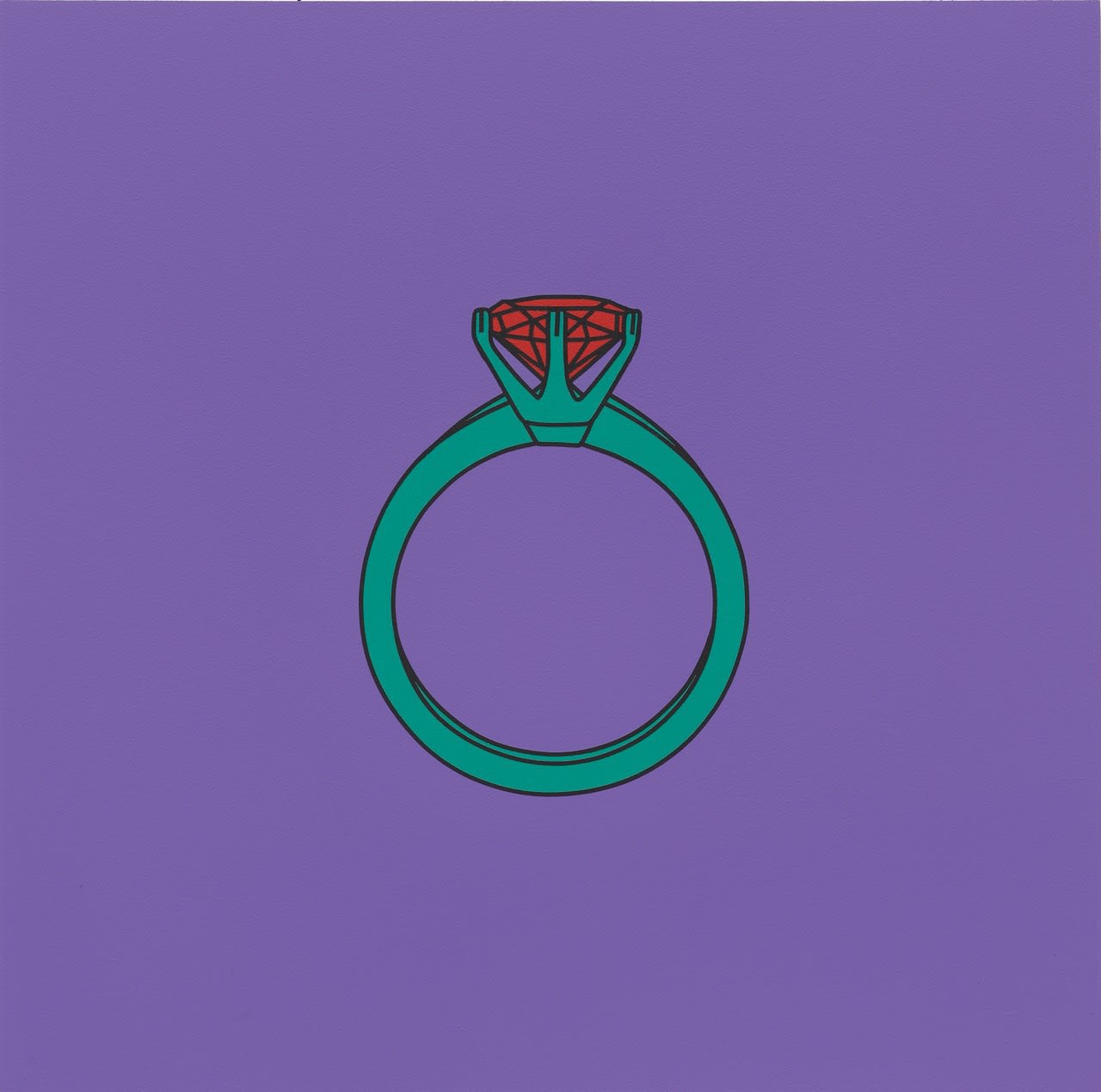 Michael Craig-Martin, Untitled (ring) , 2014