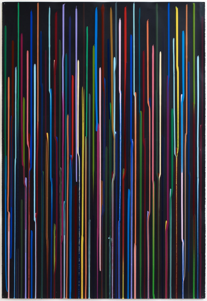 Ian Davenport, Staggered Lines: Signal , 2011