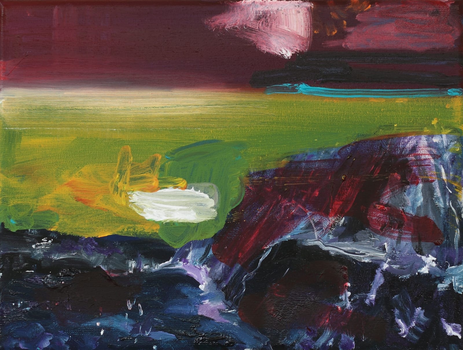 Barbara Ellmerer, Particules minuscules VI (Horizon), 2019