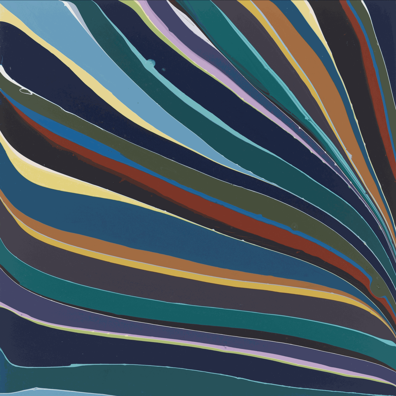 Ian Davenport, Turquoise Gyre, 2018
