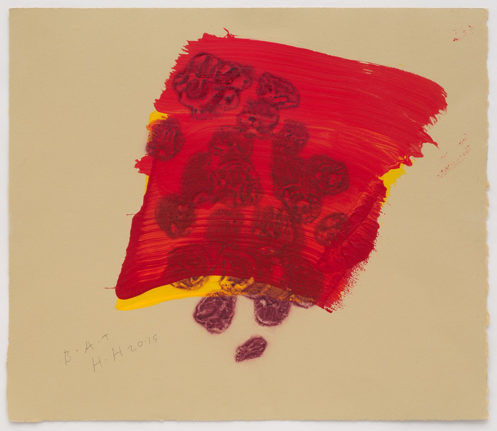 Howard Hodgkin, A Glass of Red, 2015-2016