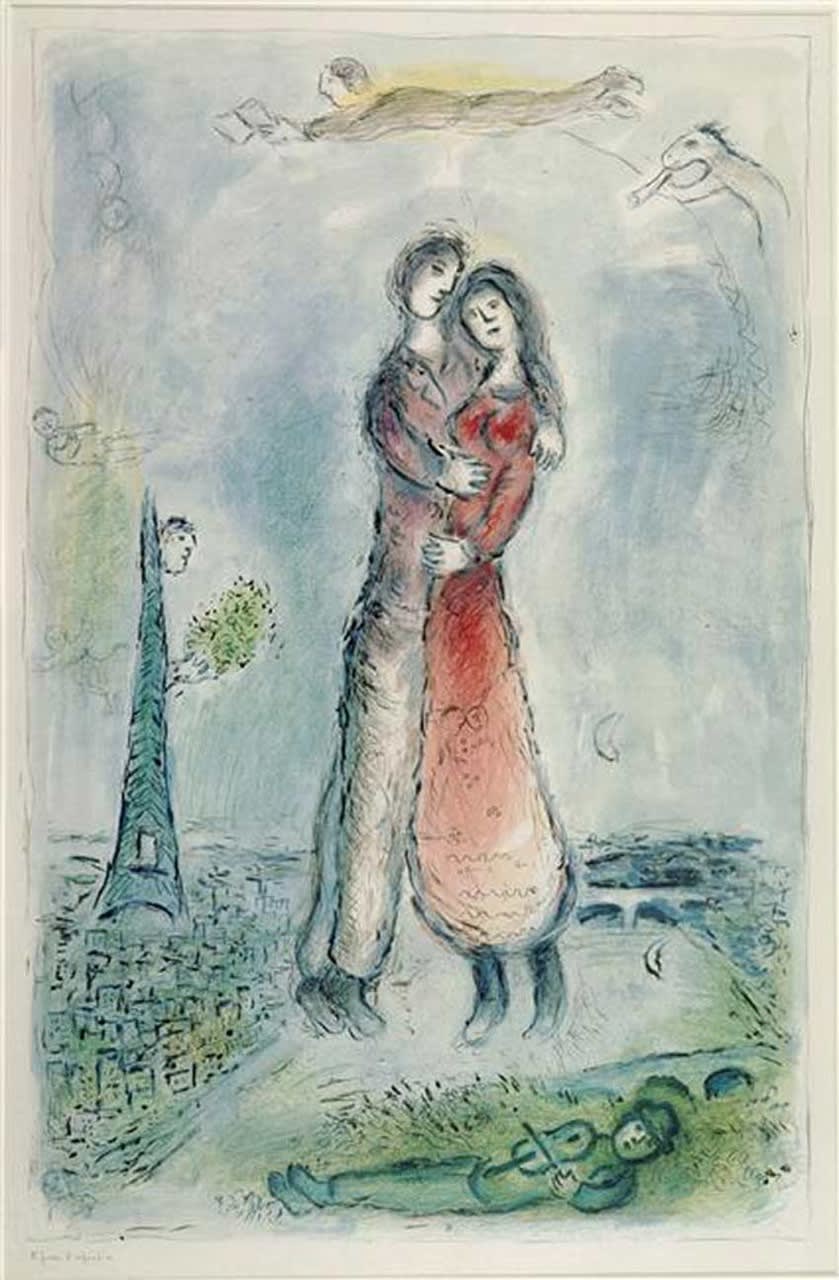 Marc Chagall's View of the Notre Dame Cathedral | Surovek