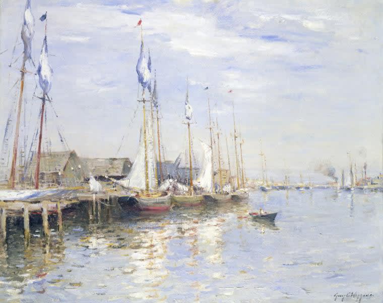 Guy Wiggins Gloucester Harbour, before 1914 Smithsonian American Art Museum