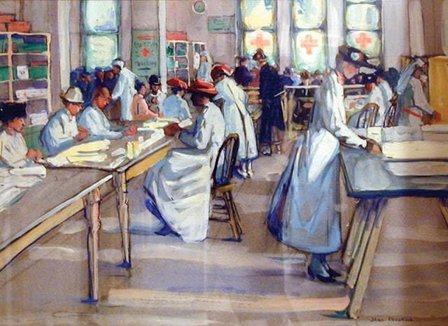 Jane Peterson One of the paintings she donated to support the efforts of the Red Cross during World War l.