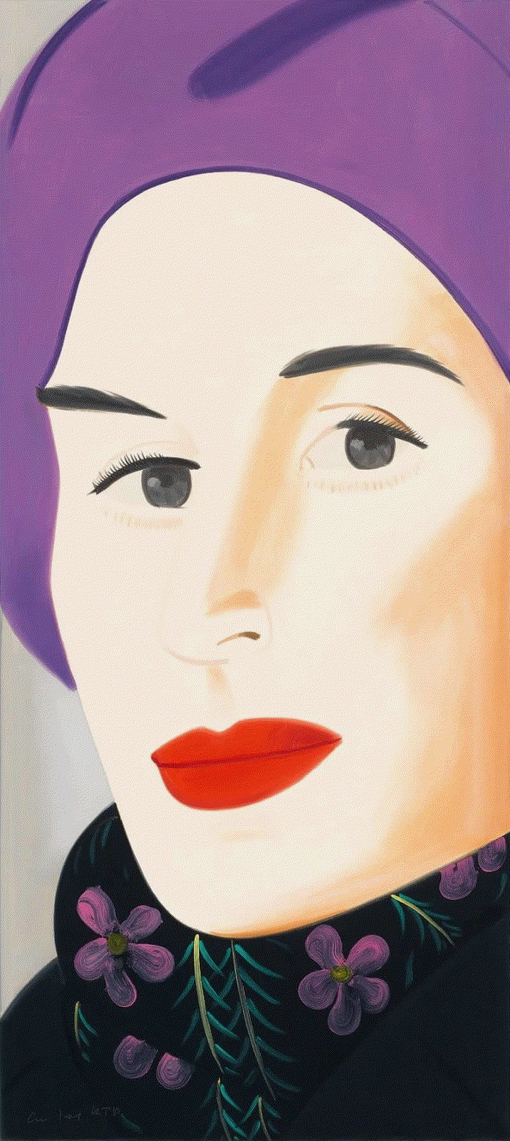 Alex Katz PURPLE HAT (ADA), 2017 Available at Surovek Gallery