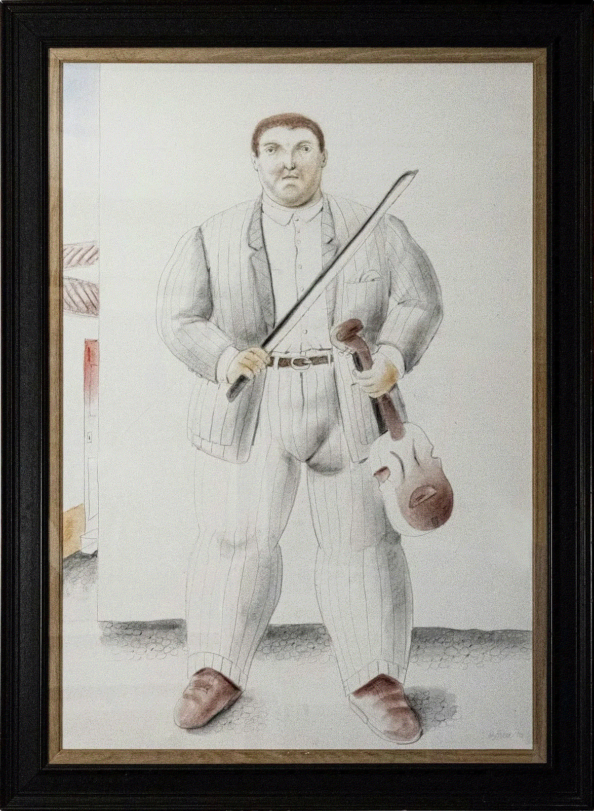 Fernando Botero IL VIOLINISTA, 2010 Mixed media on canvas 55 1/8 x 38 5/8 in 140 x 98 cm Available at Surovek Gallery