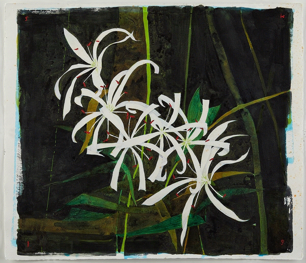 Scott Kelley SWAMP LILY, BIG CYPRESS, 2019 Watercolor on paper 26 x 28 1/2 in 66 x 72.4 cm Available at Surovek Gallery