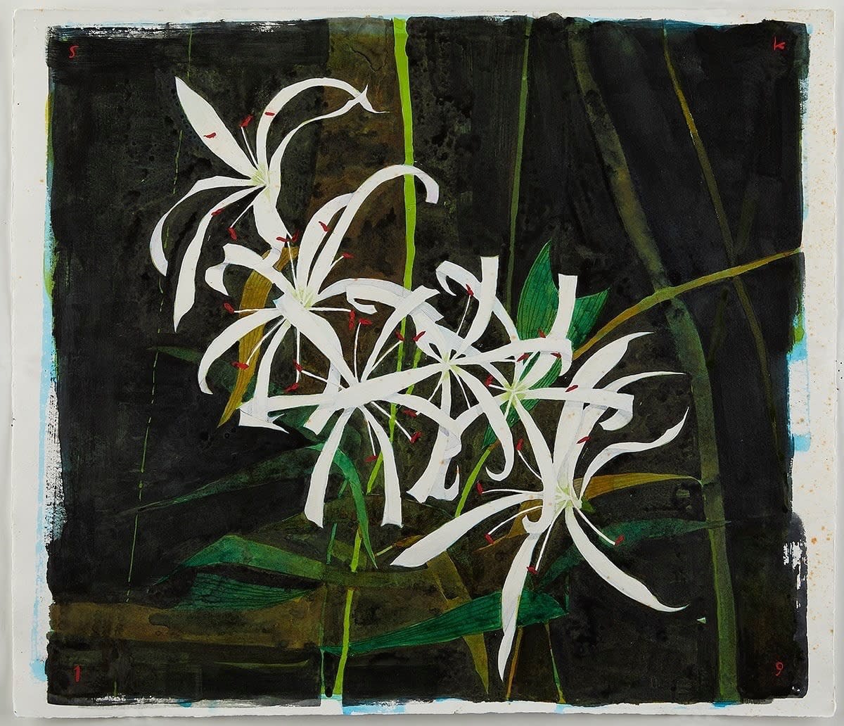 Scott Kelley SWAMP LILY, BIG CYPRESS, 2019 Watercolor on paper 26 x 28 1/2 in 66 x 72.4 cm Available at Surovek Gallery