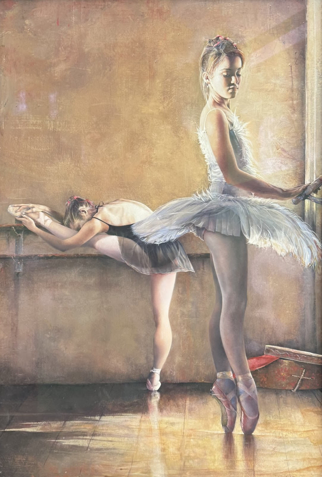 Stephen Scott Young On Point Drybrush watercolor 31 1/2 x 21 1/2 in (80 x 54.6 cm) Signed Available at Surovek Gallery