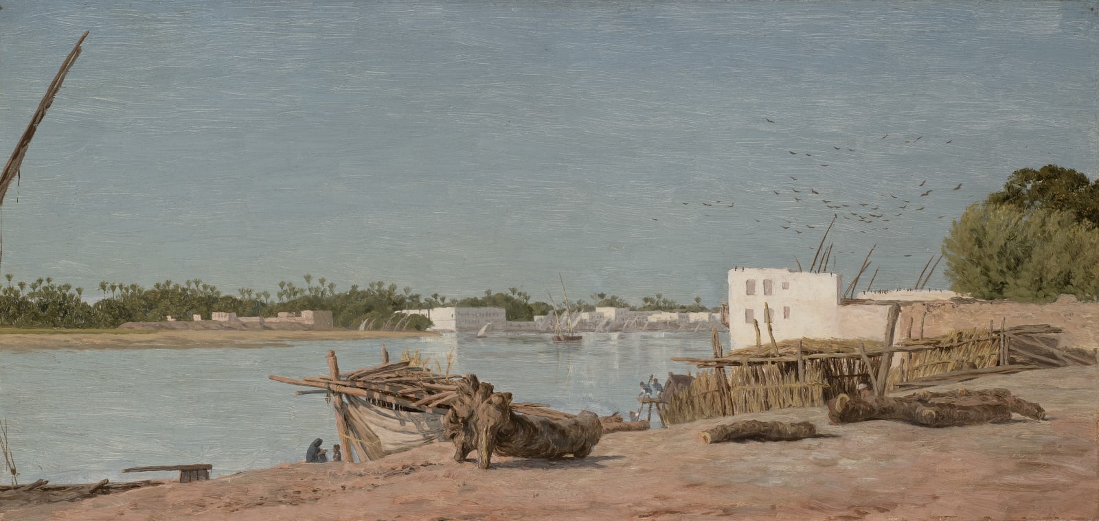 Arthur Ditchfield (1842-1888), A View of the Nile, near Cairo
