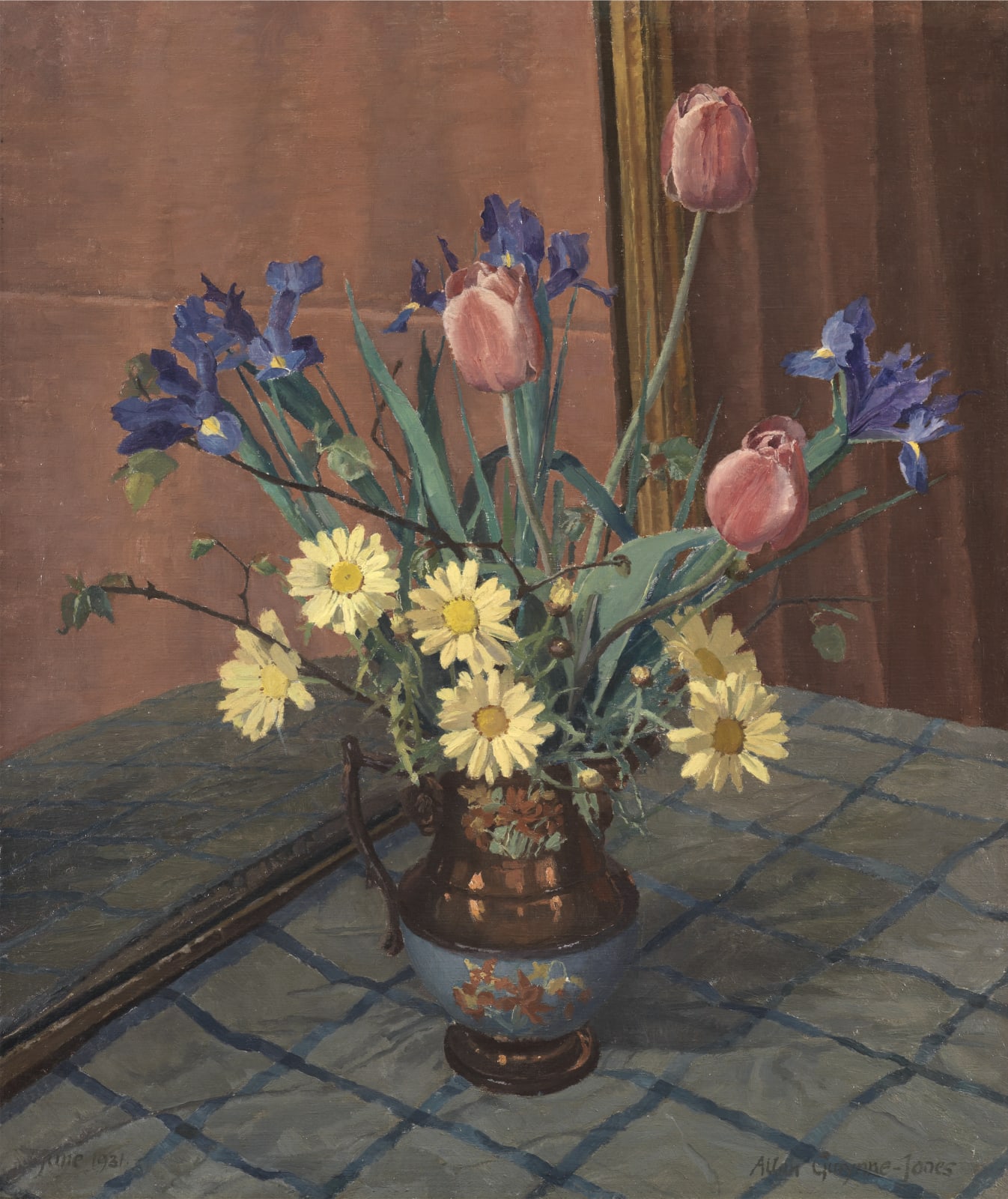 Allan Gwynne-Jones (1892-1982), Tulips, Irises and Daisies