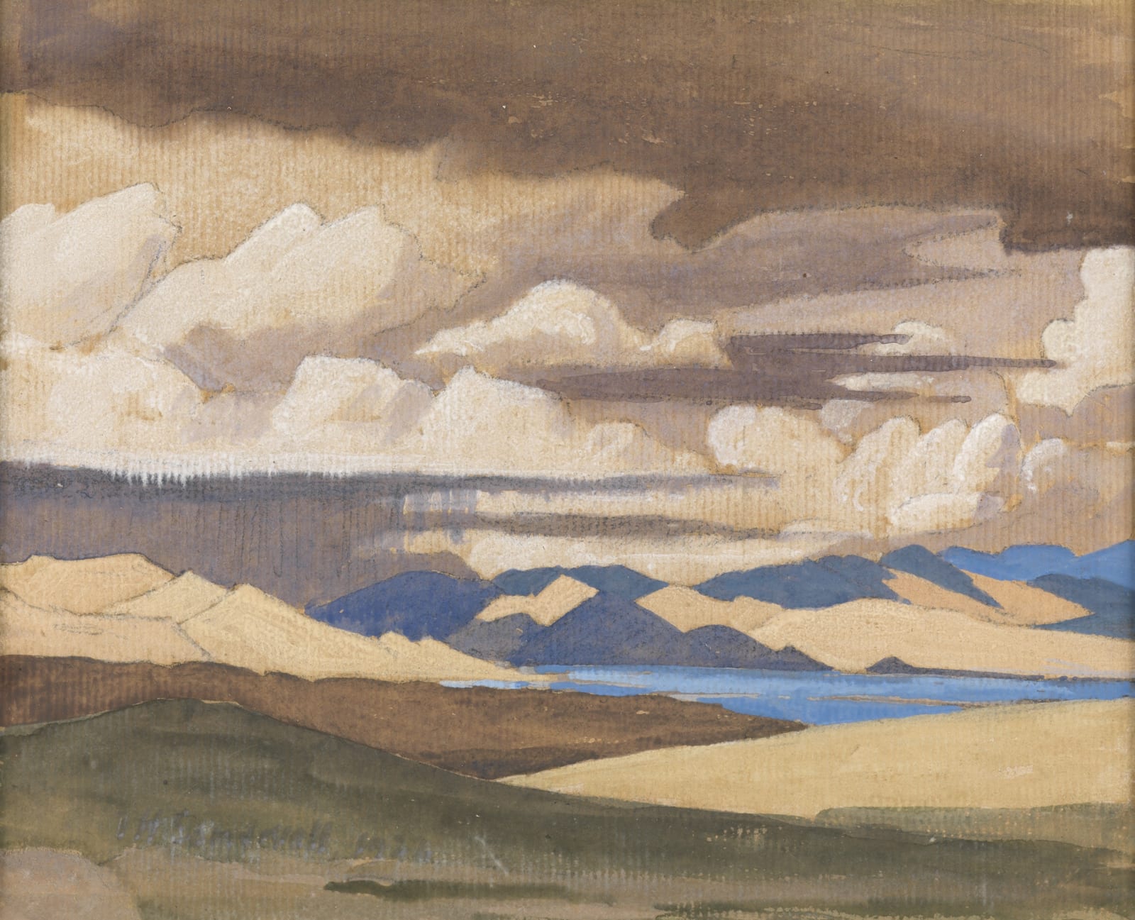 Theodore Howard Somervell (1890-1975), The Himalayas, near Tinki Dzong