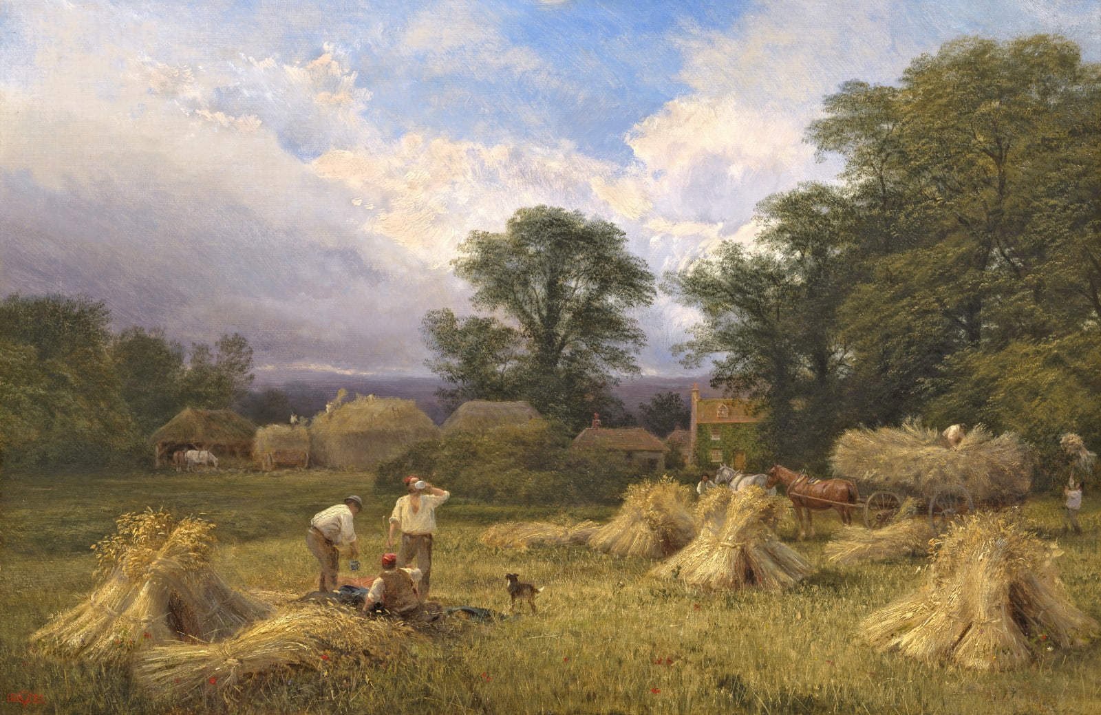 George Vicat Cole (1833-1893), Harvest Time