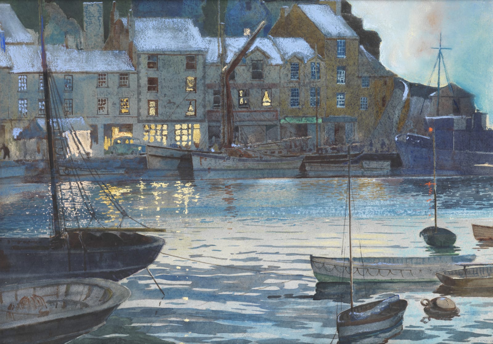 Charles March Gere (1869-1957), Brixham Harbour