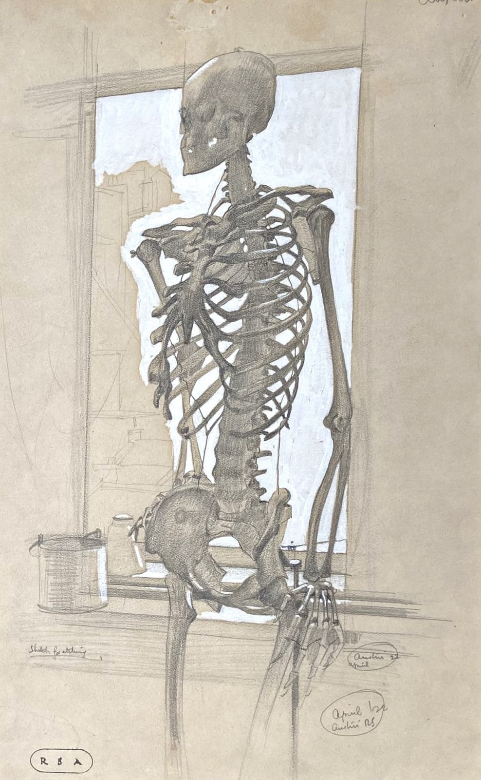 Robert Sargent Austin (1895-1973), Pensive Skeleton
