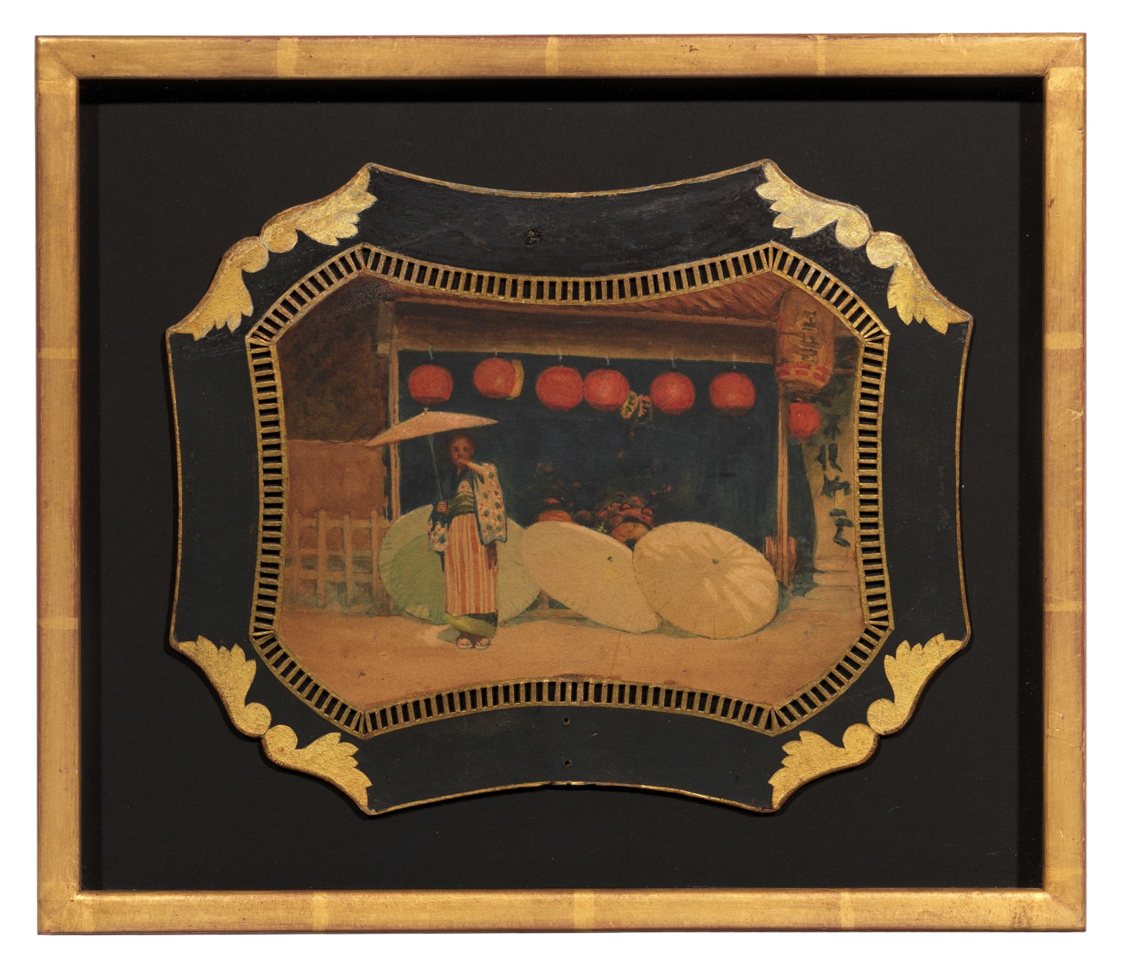 Mortimer Menpes (1855-1938), Umbrellas and Commerce