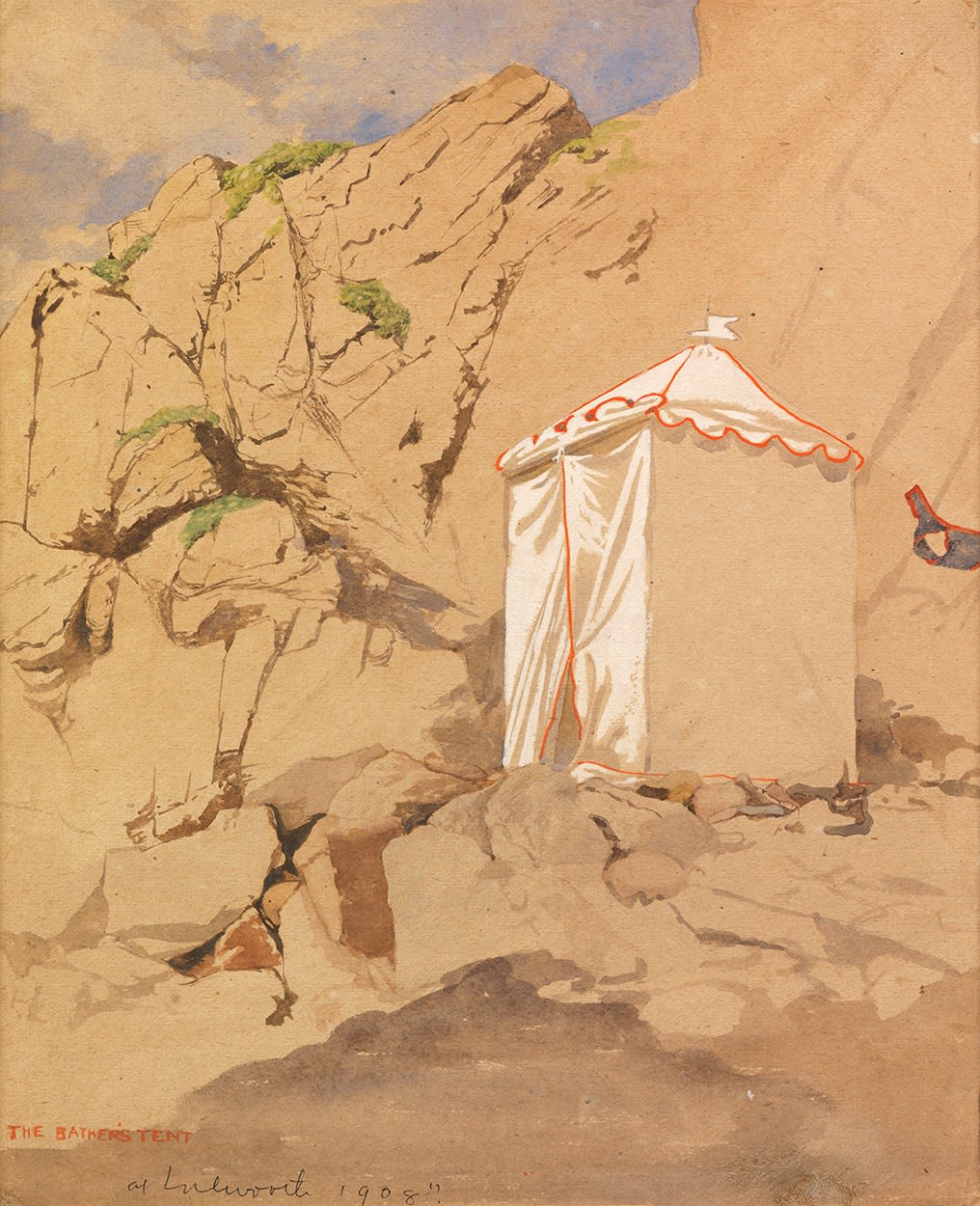 Maxwell Ashby Armfield (1882-1972), The Bather's Tent at Lulworth, 1908