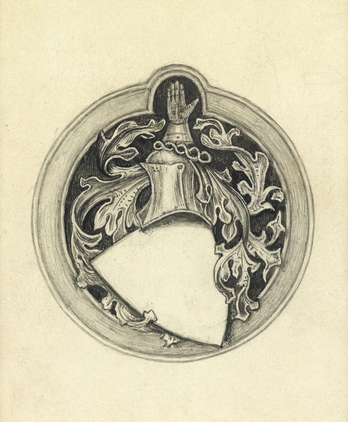 Sir John Everett Millais (1829-1896), Sketch for the Millais Coat of Arms