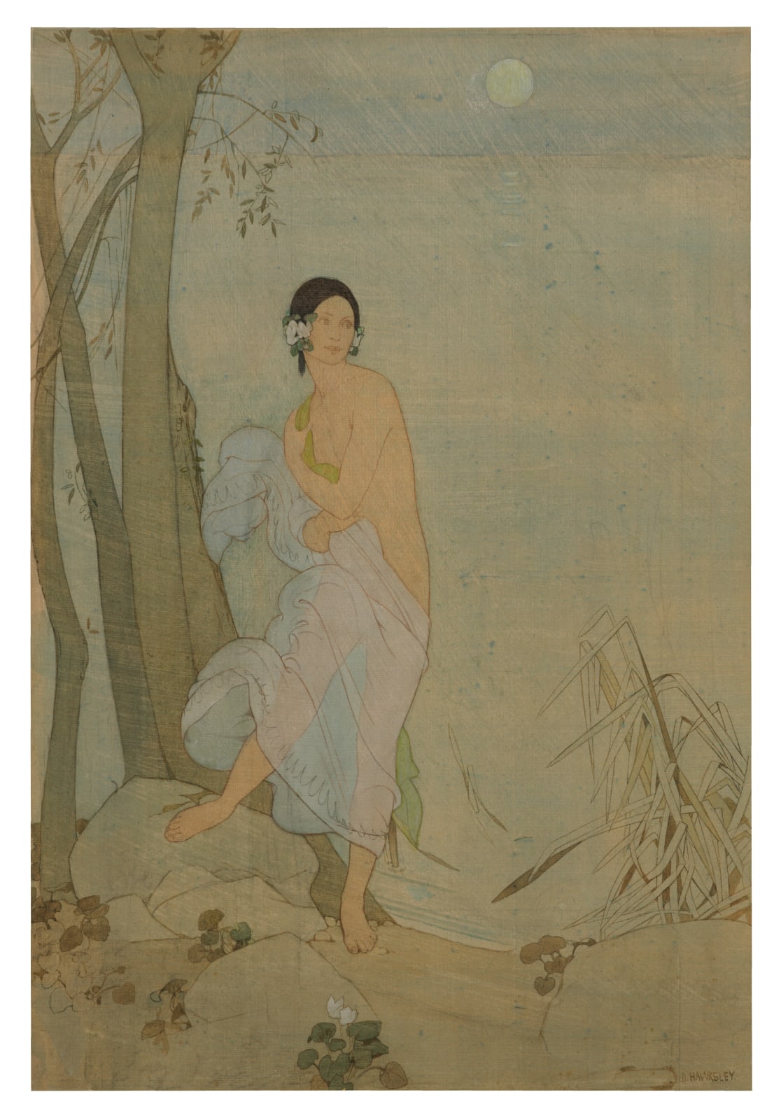 Dorothy Webster Hawksley (1884-1970), Nymph by Moonlight
