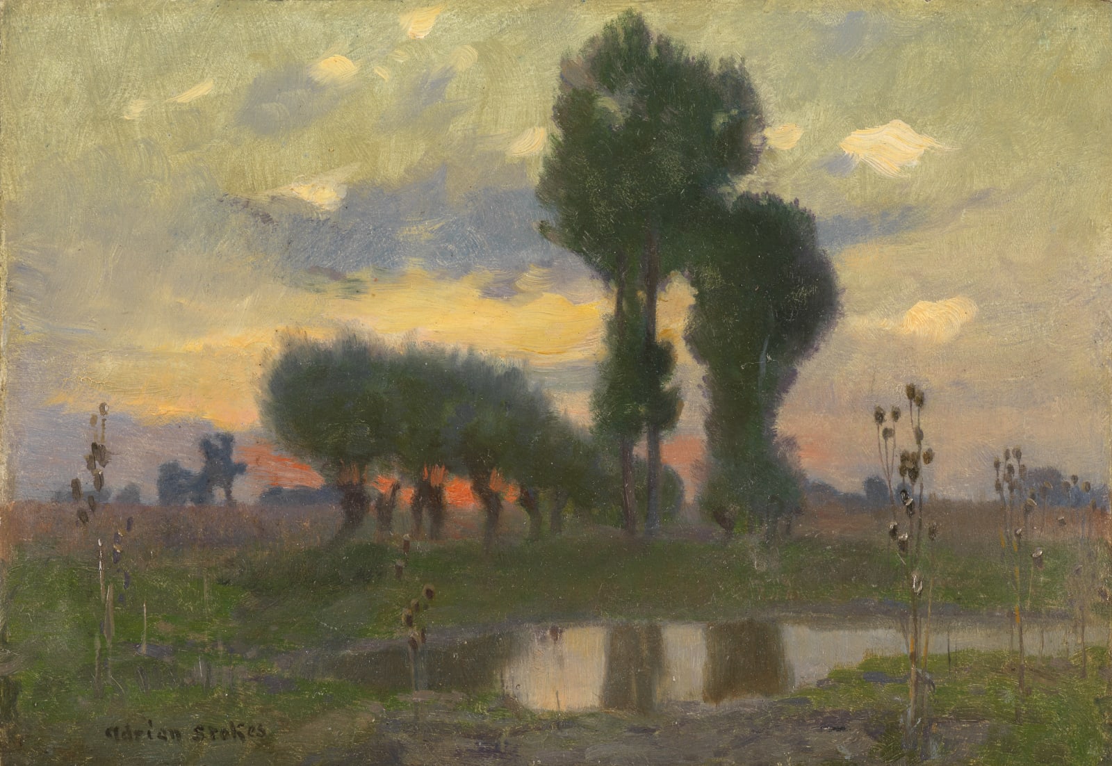 Adrian Scott Stokes (1854-1935), Evening on the Plain