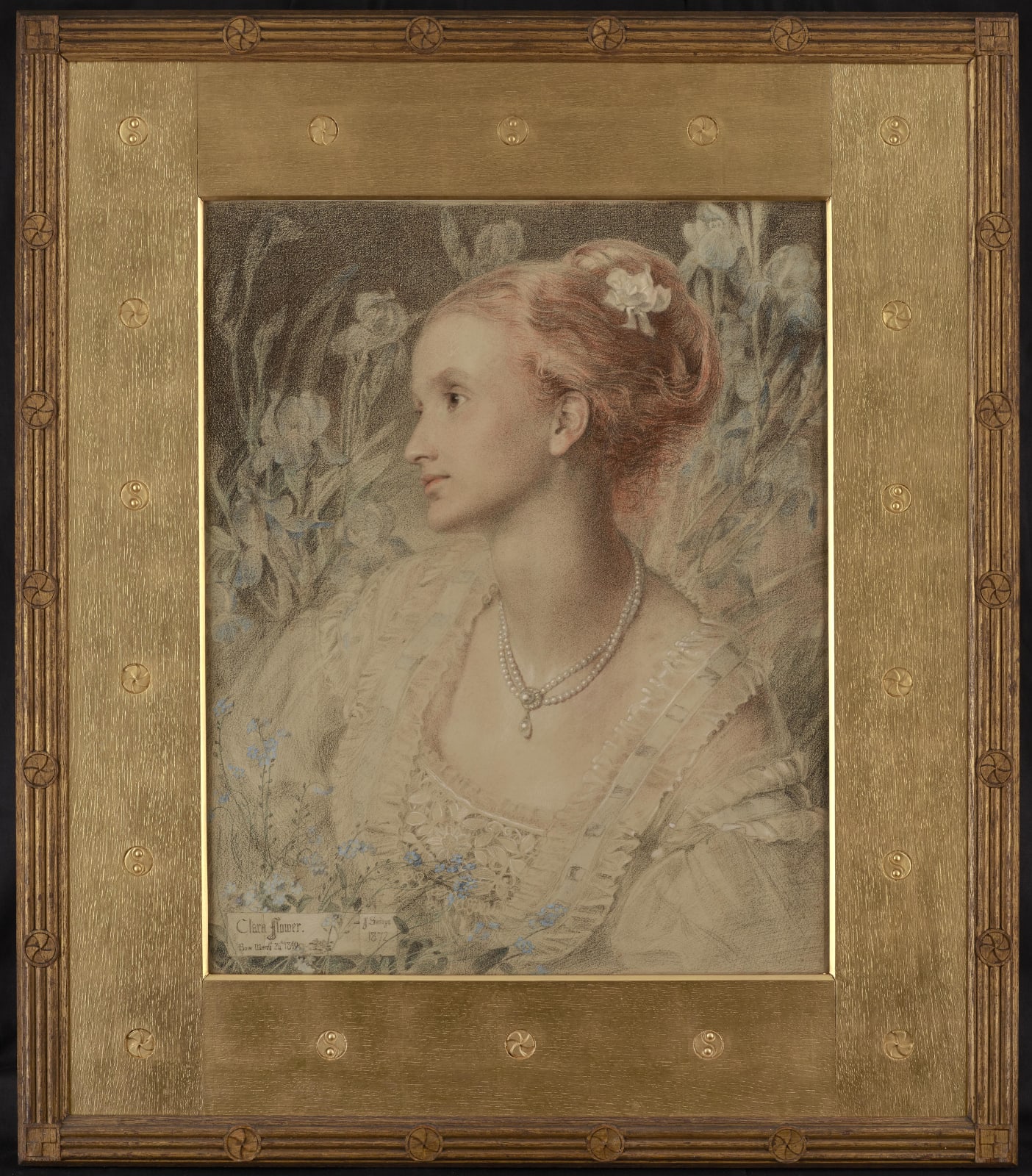 Anthony Augustus Frederick Sandys (1829-1904), Clara Flower