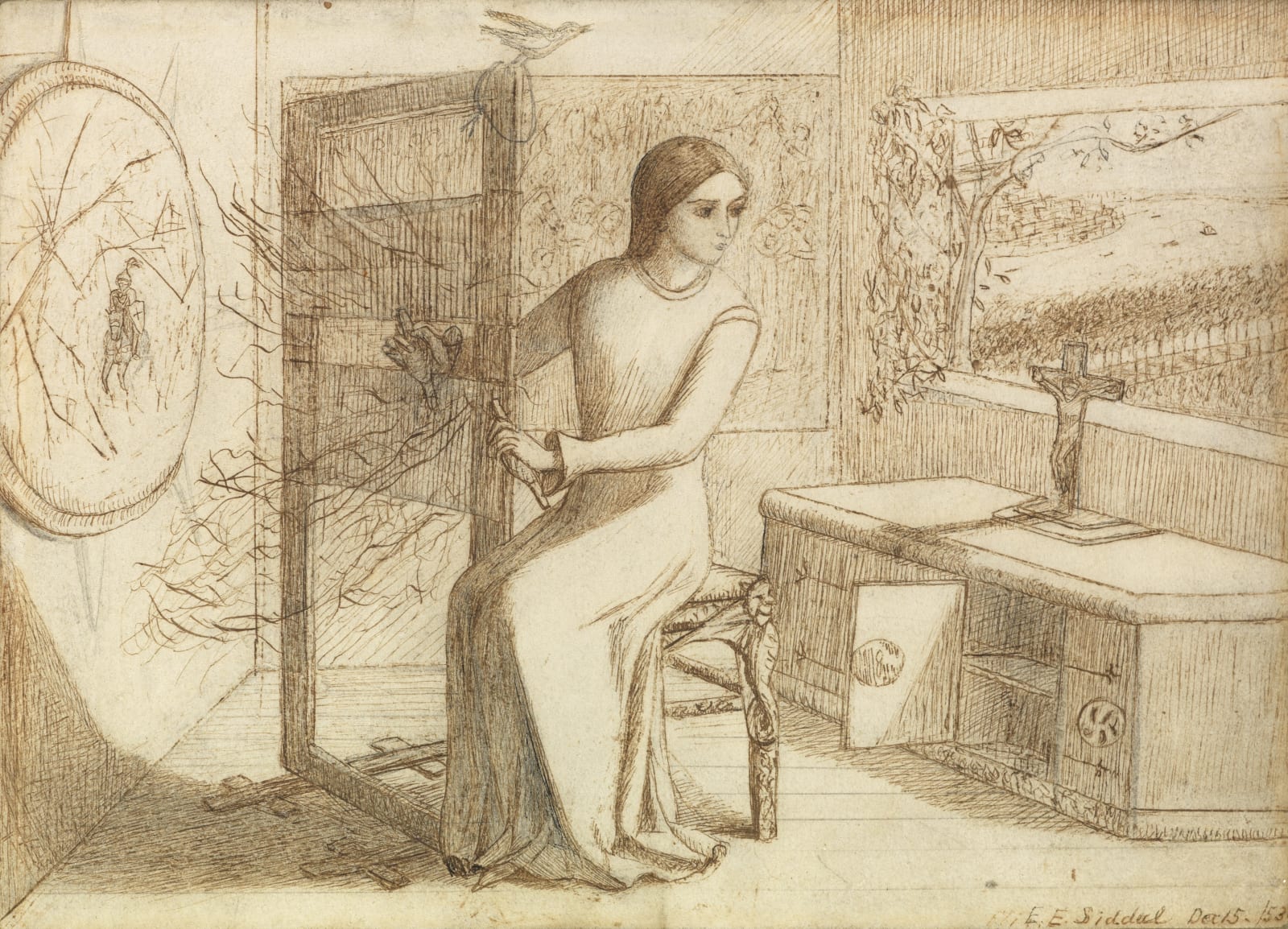 Elizabeth Siddal (1829-1862), The Lady of Shalott