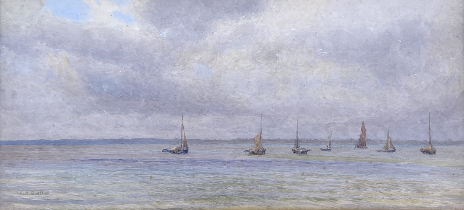 Alma Claude Burlton Cull (1880-1931), Sailing Boats at Anchor