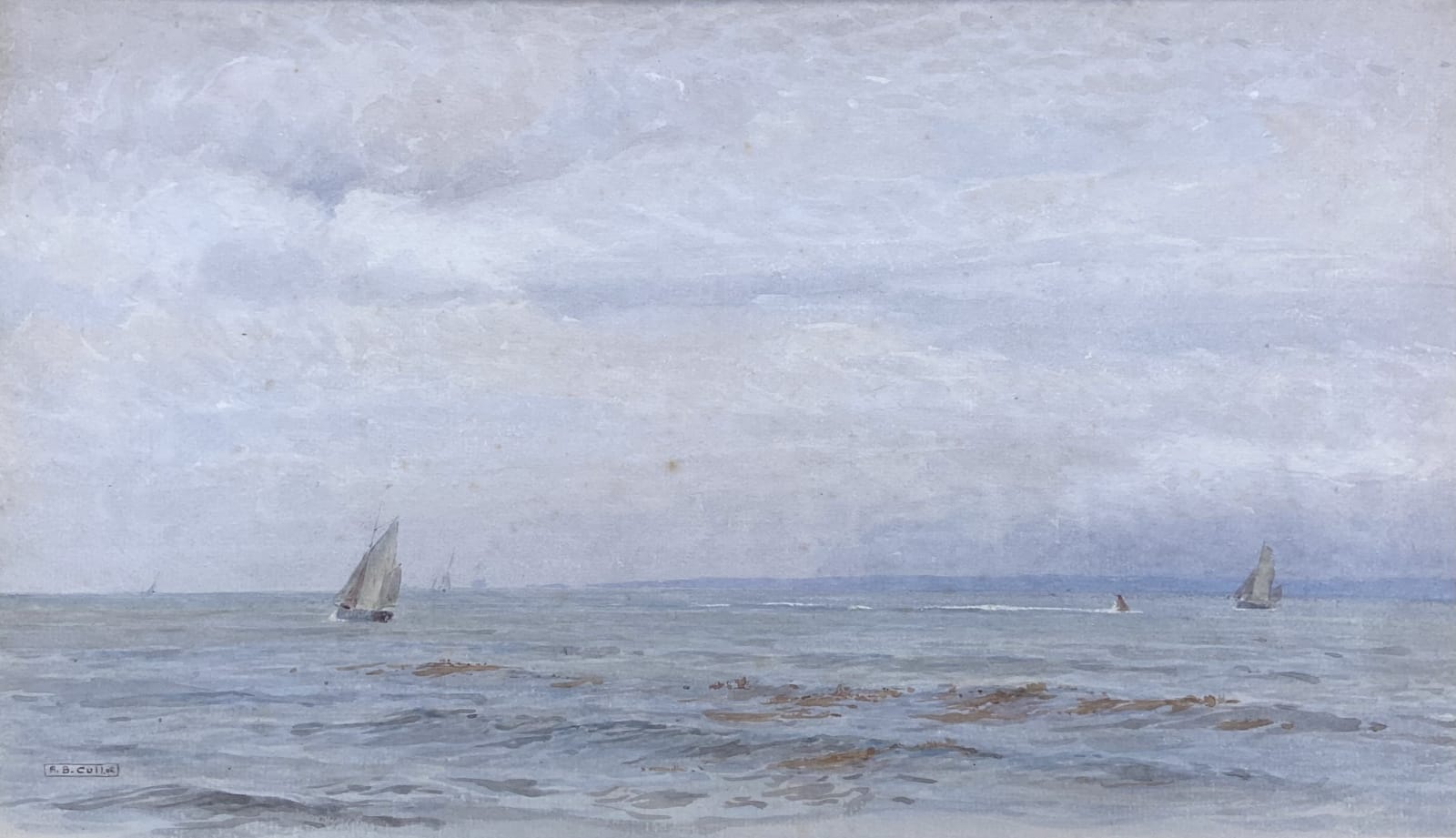 Alma Claude Burlton Cull (1880-1931), A Grey Day in the Solent