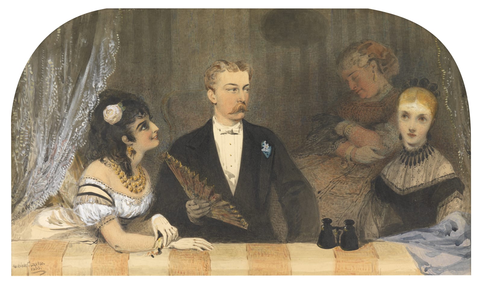 Adelaide Claxton (1835-c.1905), Gentlemen Prefer Blondes?