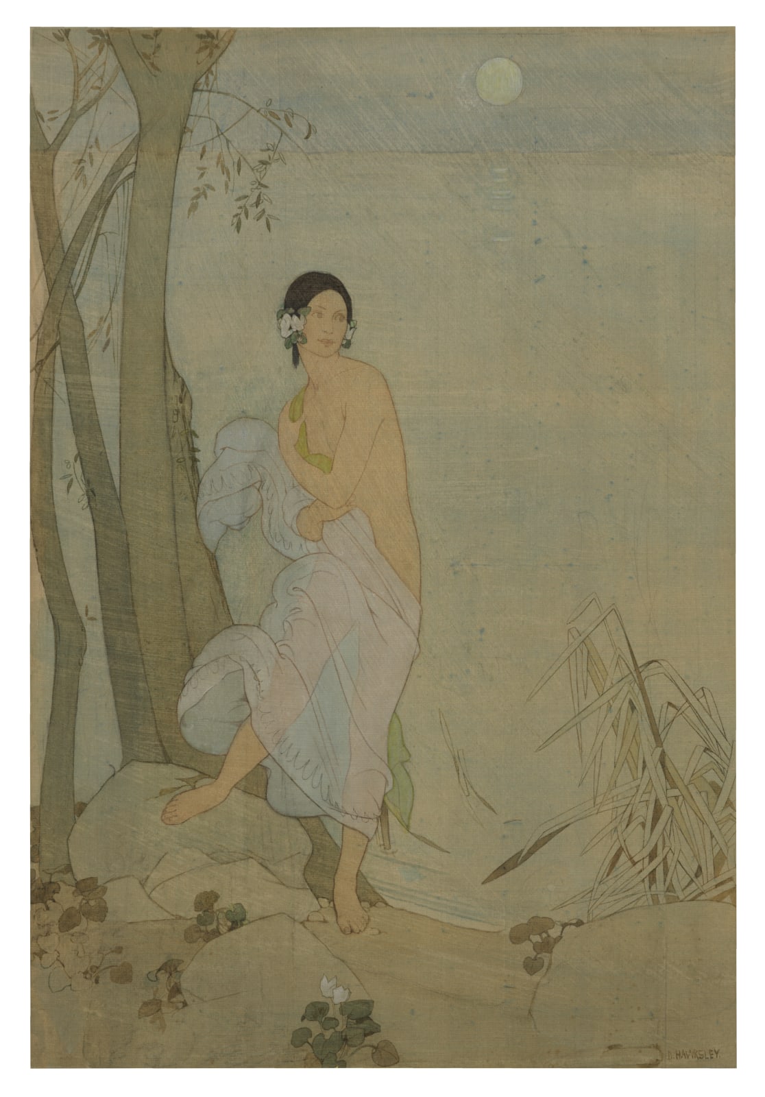 Dorothy Webster Hawksley (1884-1970), Nymph by Moonlight
