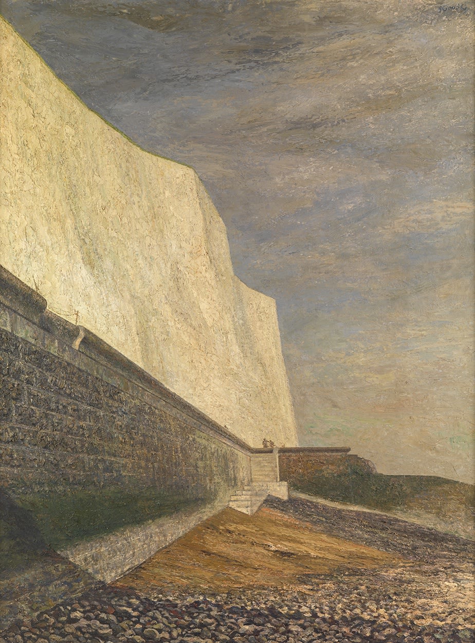 James Stroudley (1906-1985), Cliff Face and Seawall, Saltdean