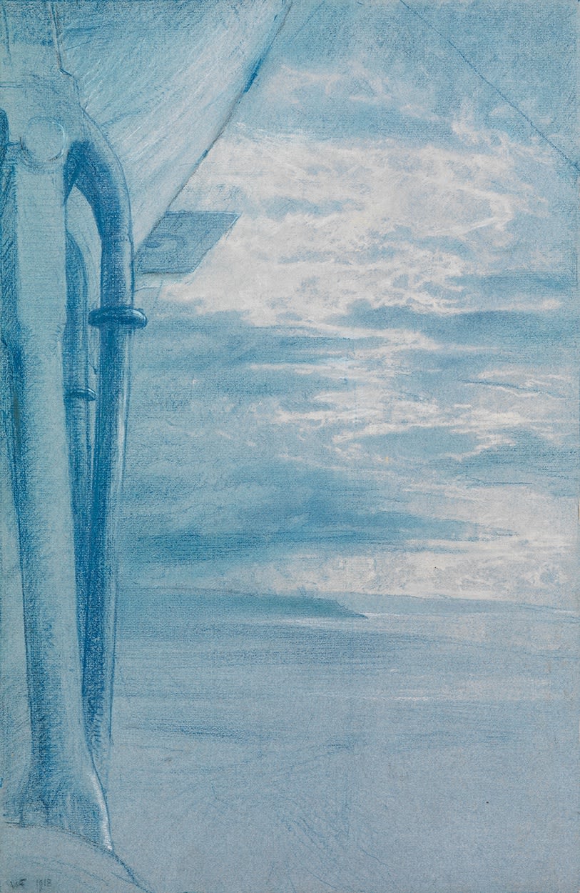 William Arnold-Forster (1886-1951), Submarine Patrol, from an Airship