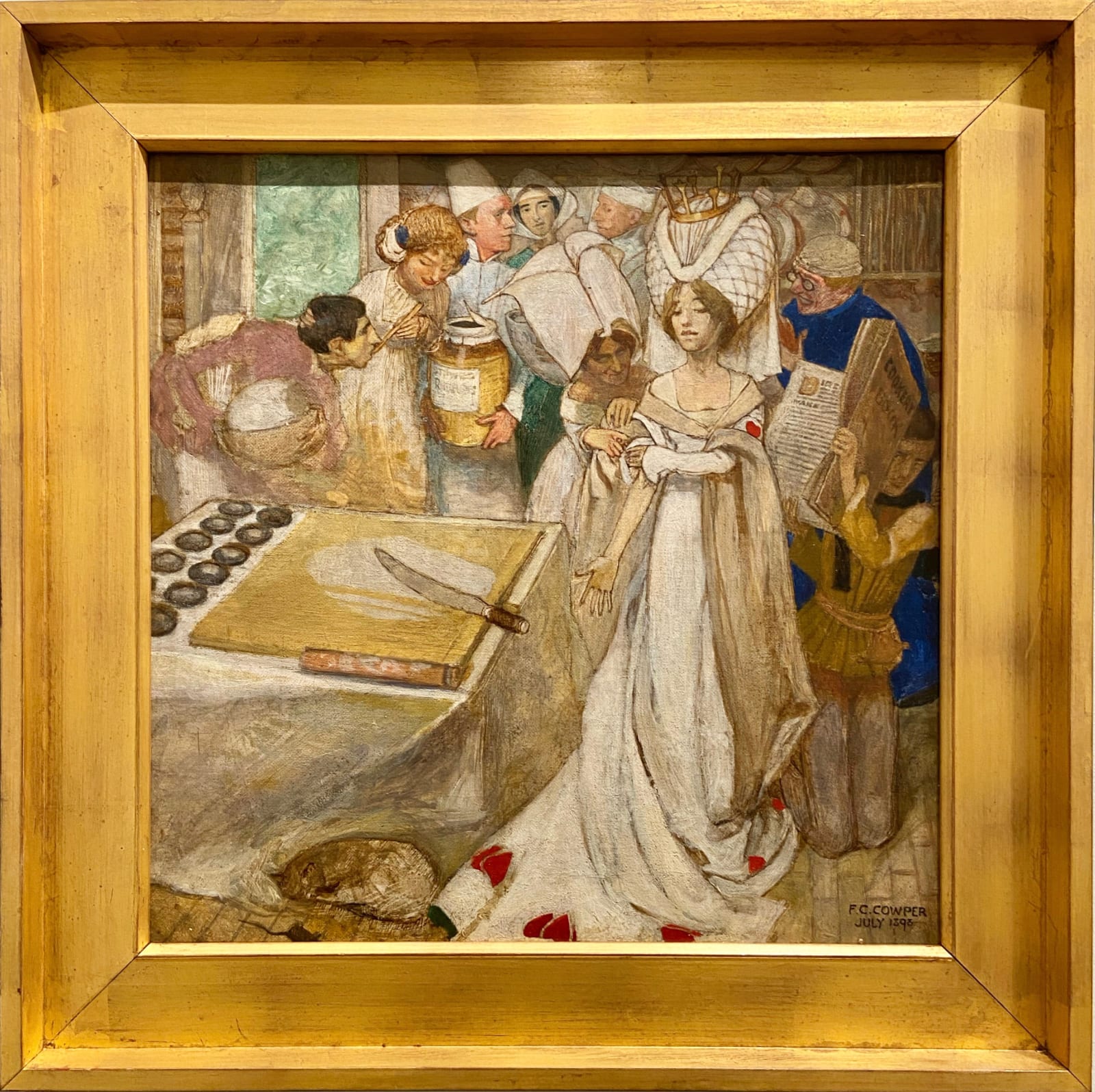 Frank Cadogan Cowper (1877-1958), The Queen of Hearts She made some tarts, All on a summer’s day