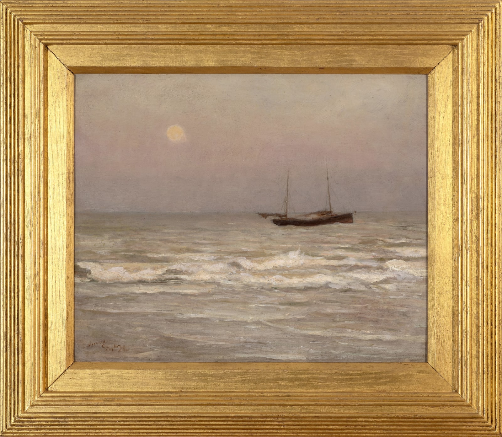 Leonard Campbell Taylor (1874-1969), Moonrise by the Sea