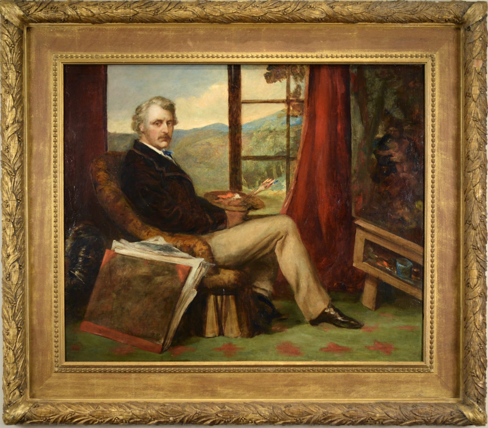 Sir Coutts Lindsay (1824-1913), Self-Portrait