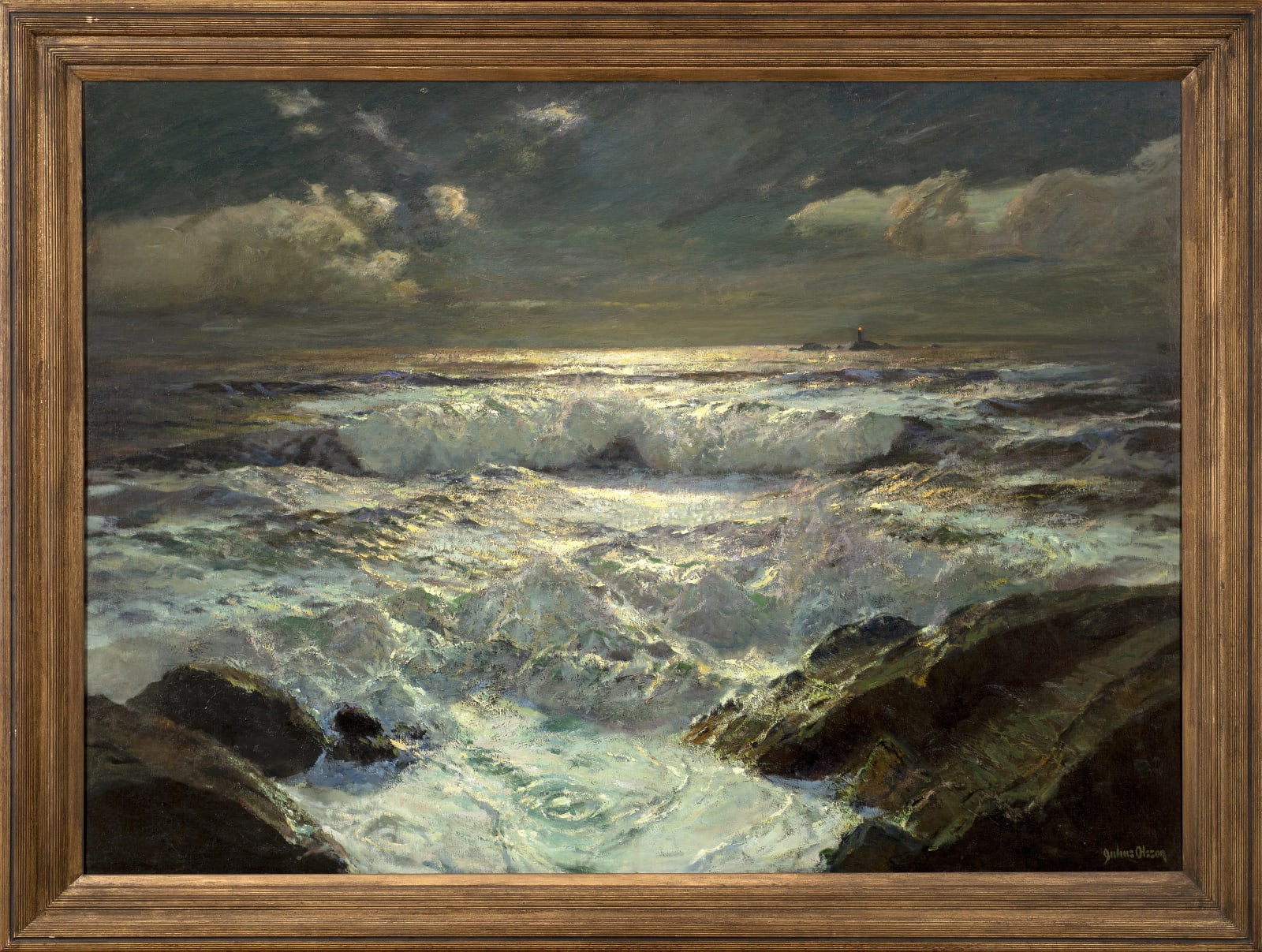 Julius Olsson (1864-1942), The Longships Light