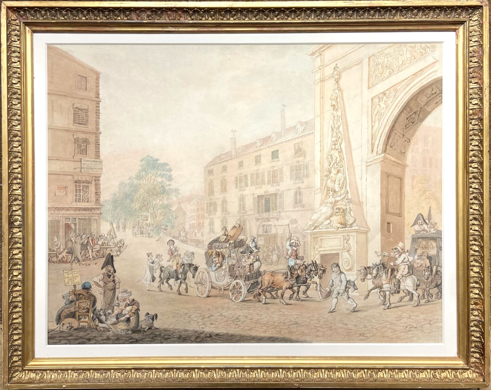 John Colley Nixon (c. 1755-1818), Porte Saint-Denis, Paris 1815