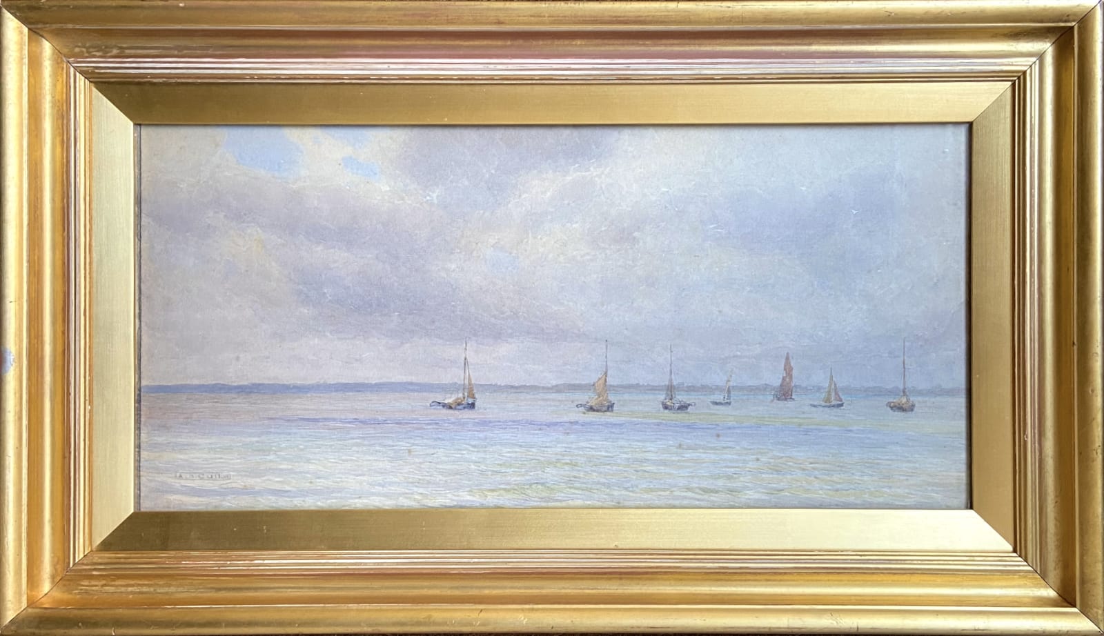 Alma Claude Burlton Cull (1880-1931), Sailing Boats at Anchor
