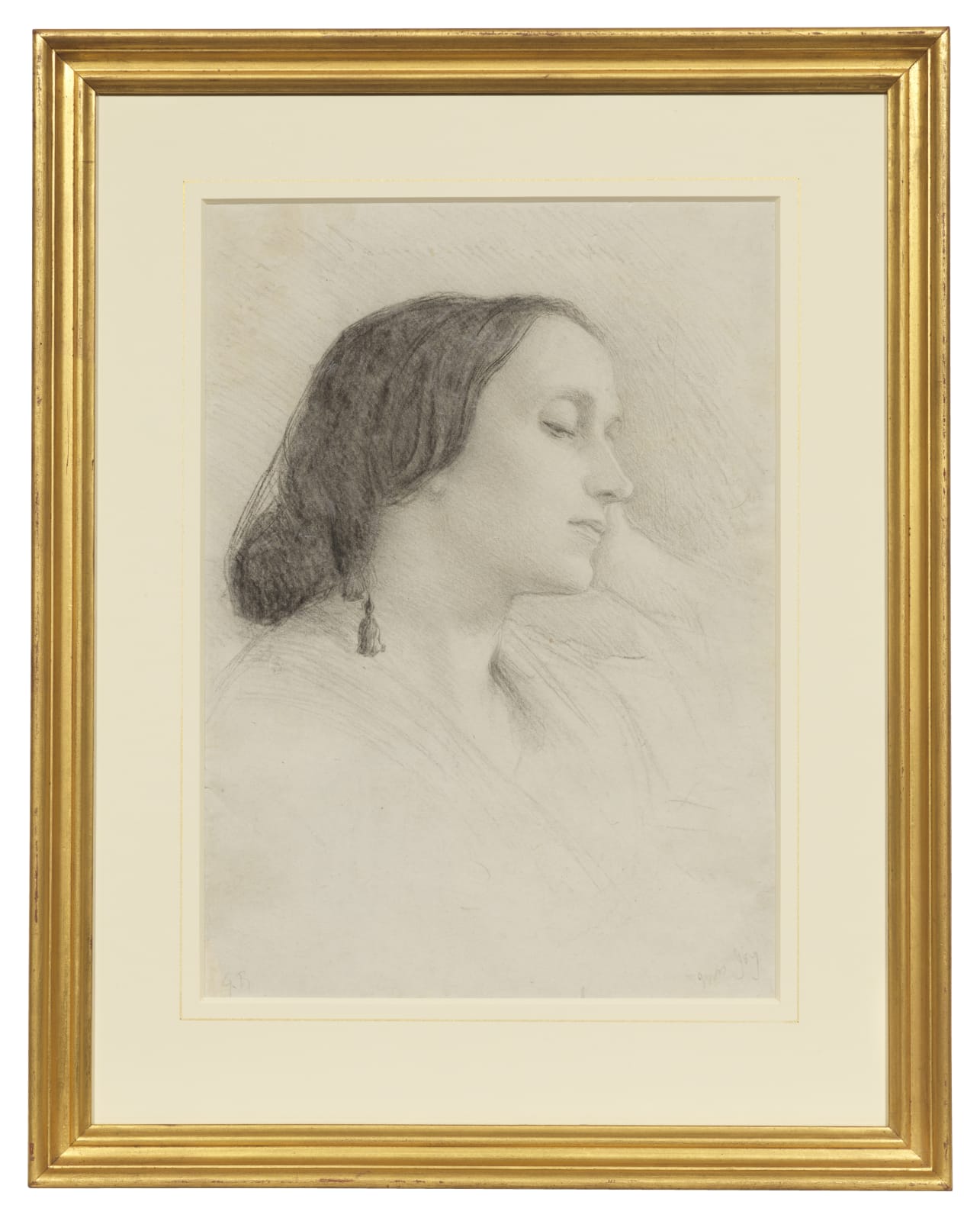 George Richmond (1809-1896), Head of a Sleepy Woman