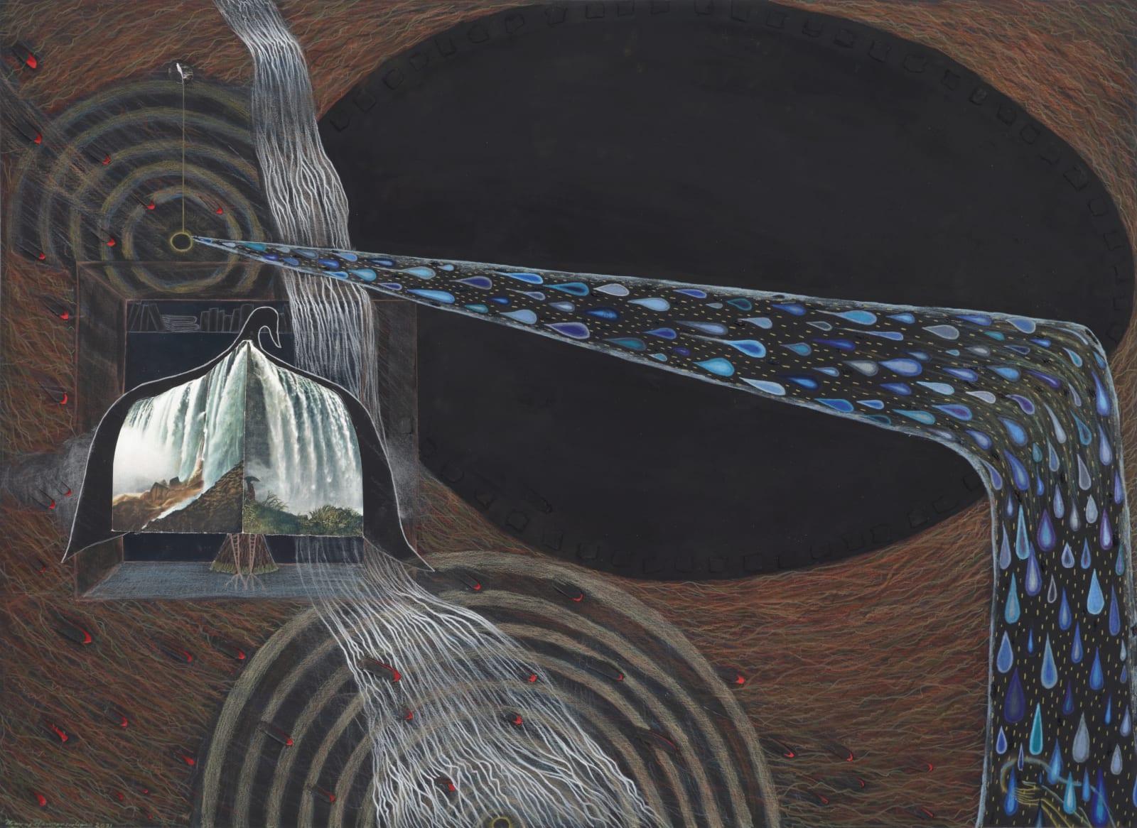 MARCY HERMANSADER, waterfall-tears, 2021