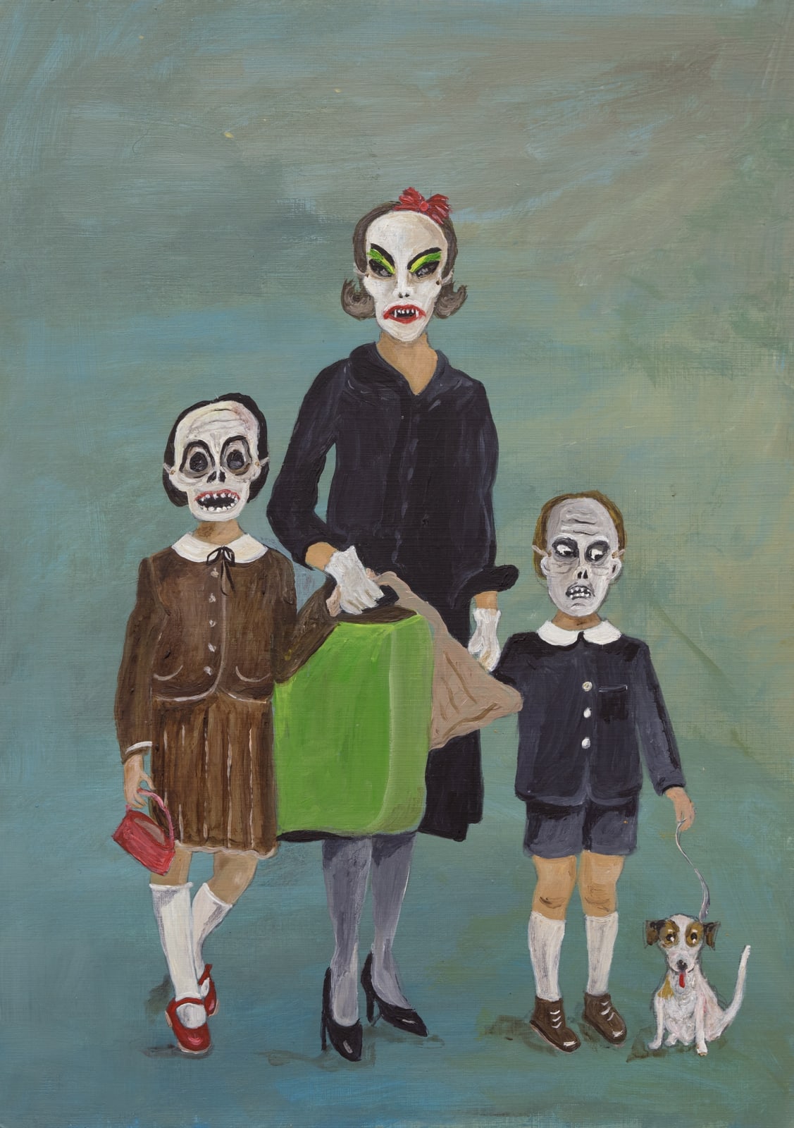 SARAH LEE, 20. shopping with mother in monster masks